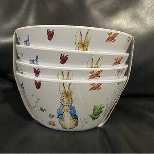 Easter Peter Rabbit Appetizer Plates, Set of 4 - Melamine